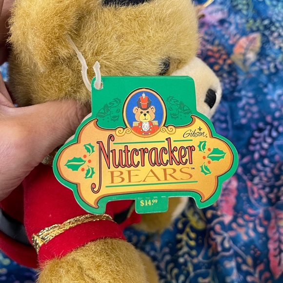 Vintage Gibson Greetings Nutcracker Bears Toys Soldier Plush Teddy Bear - Picture 7 of 8